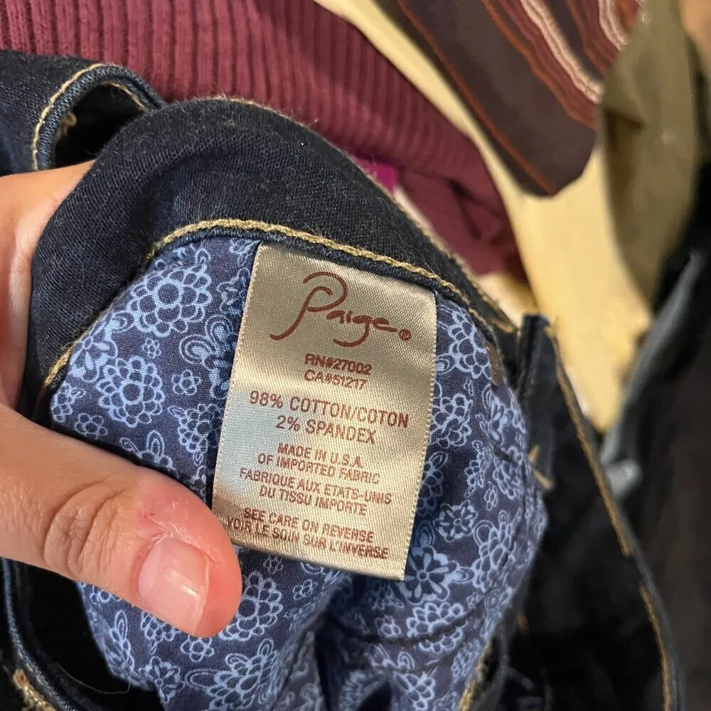 Paige Denim dark wash Verdugo Jeggings - Image 5