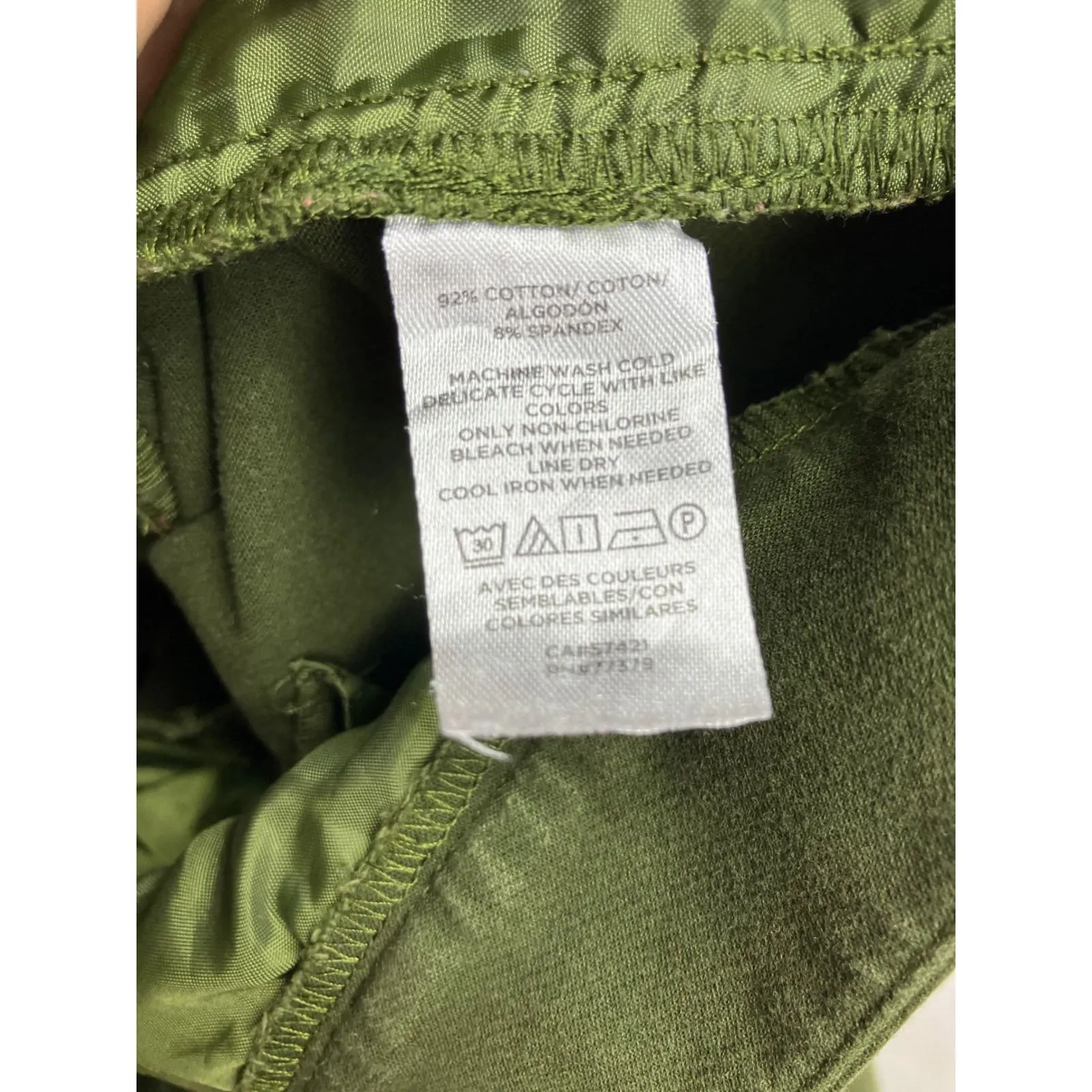 ANN TAYLOR FACTORY Women Olive Green Cropped‎ Pants Size 16 - Image 10