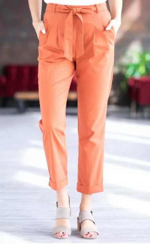 Burnt orange high waisted pant - Image 5