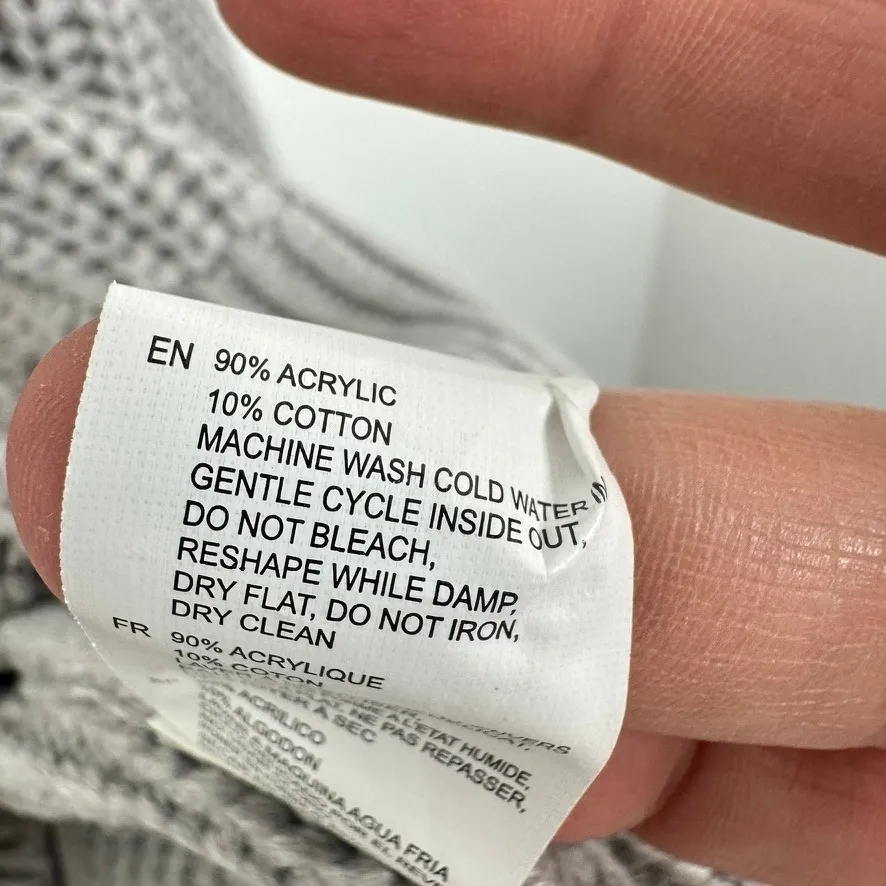 RDI Nordstrom XL Gray Knit Half Zip Pullover Sweater Chunky Casual Comfy‎ - Image 6