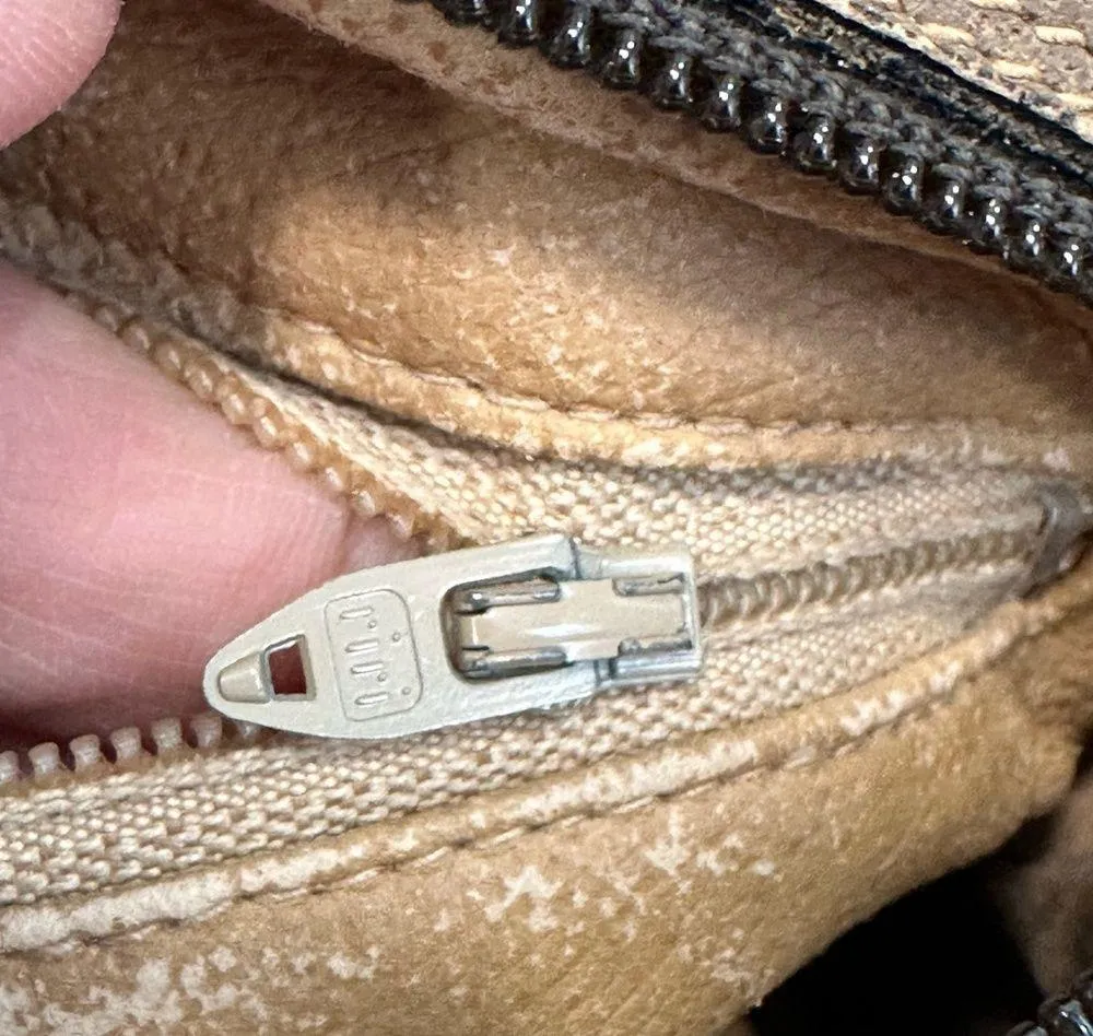 GUCCI PLUS GG Pattern Mini Shoulder Bag PVC Leather Brown ( Vintage) - Image 11