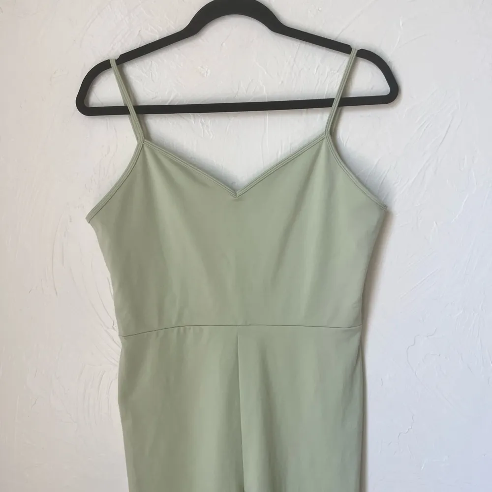 Reformation Emmy Ecostretch green jumpsuit size L - Image 3