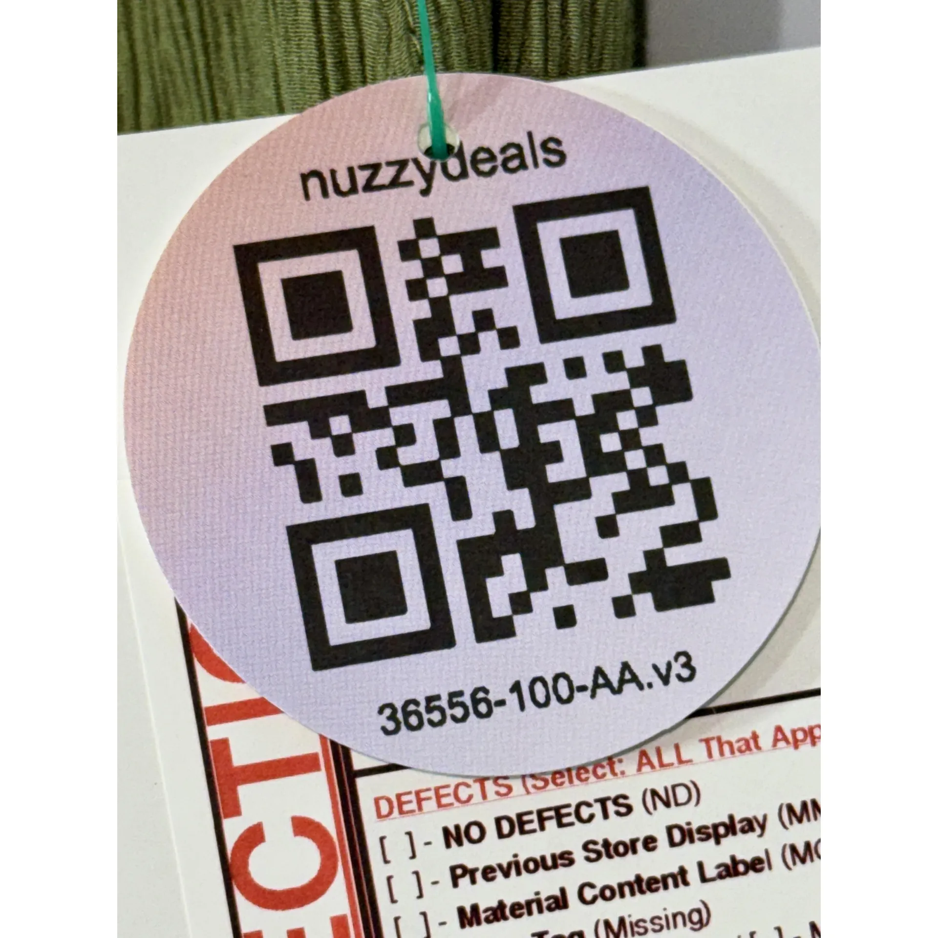 NEW Abercrombie & Fitch Olive Green Crinkle Elastic Lounge Wide Leg Pants Size S - Image 8