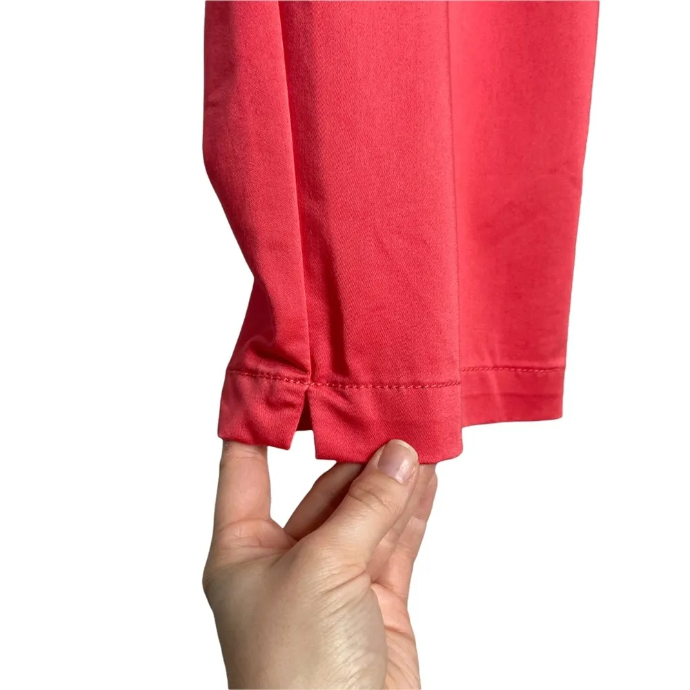 Dockers Coral Pink Cotton Blend Pedal Pusher Cropped Capri Pants - Image 3