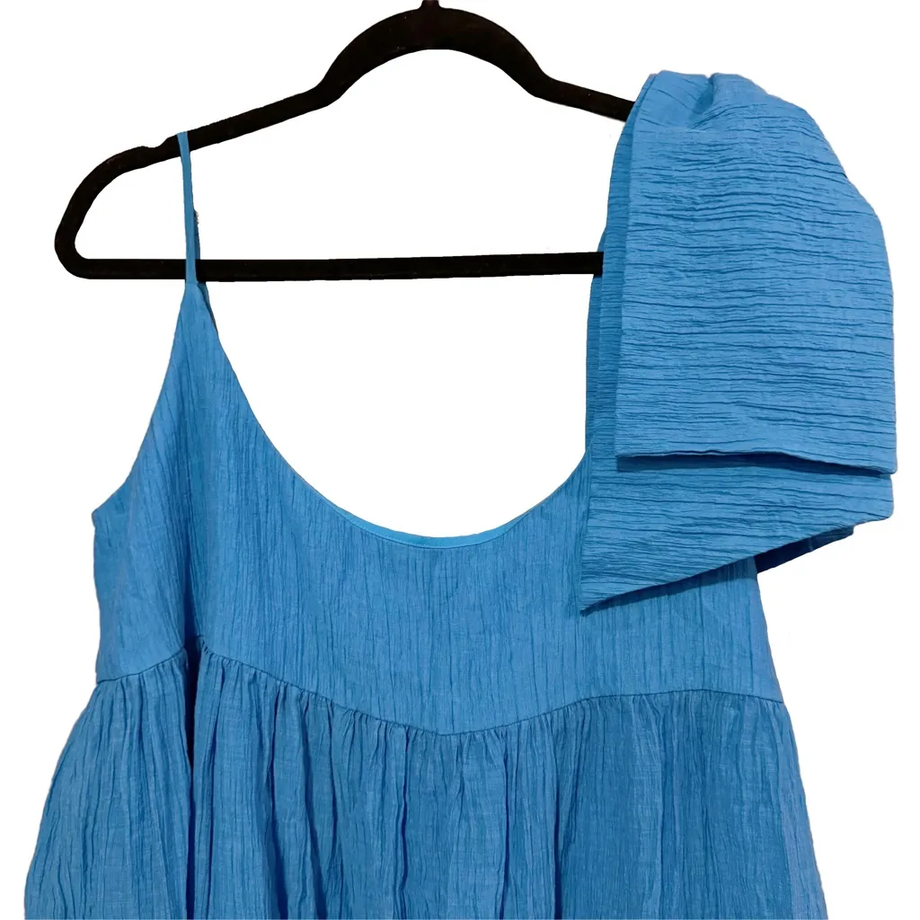 Gianni Bini x Jess Southern Caribbean Blue Bow Shoulder Lennon Mini Dress Size 6 - Image 3