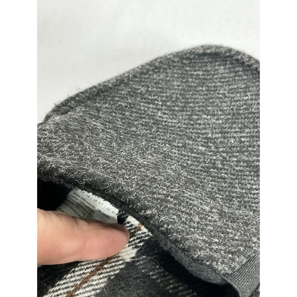 Mens Dearfoams Slipon Slippers Small 7/8 Gray Foam Insoles - Image 6