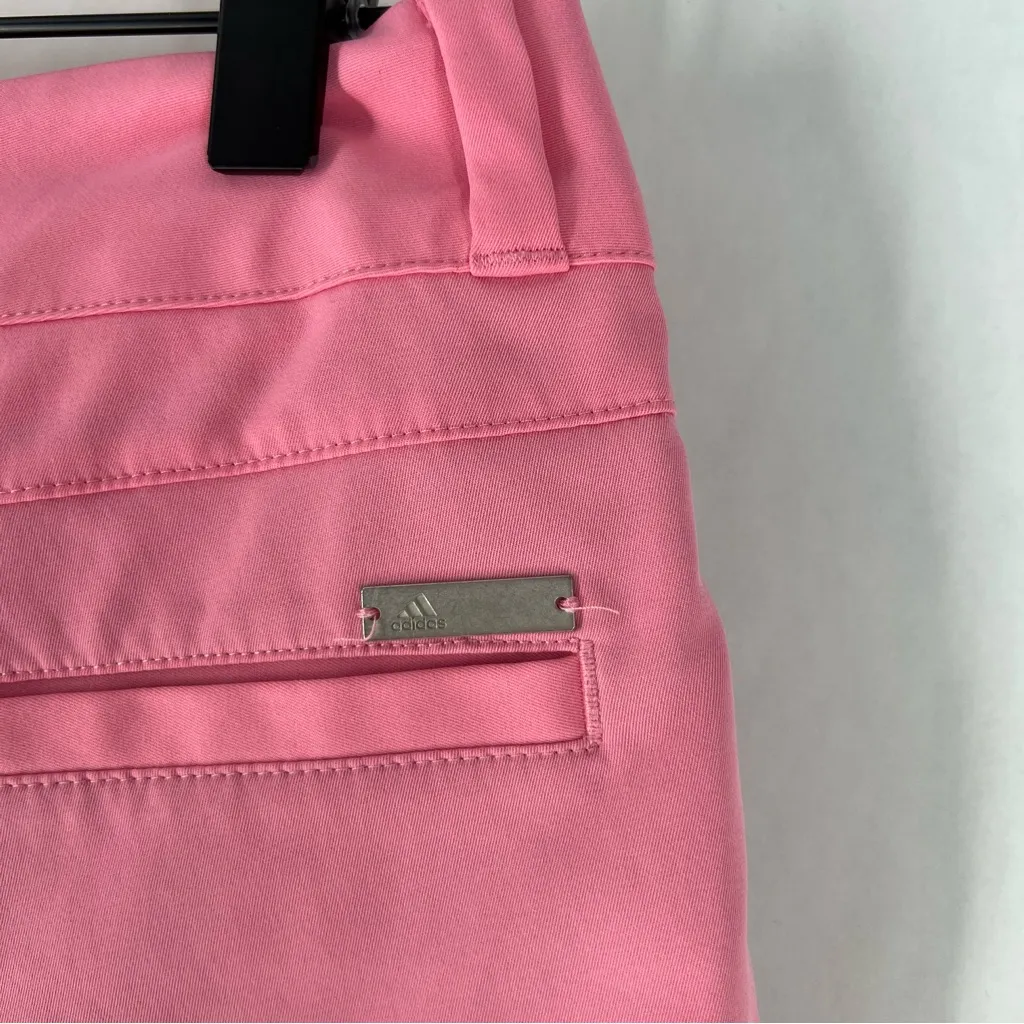 Adidas Pink Lightweight Stretch Performance Women's High Rise Midi Shorts Size 4 - Image 7