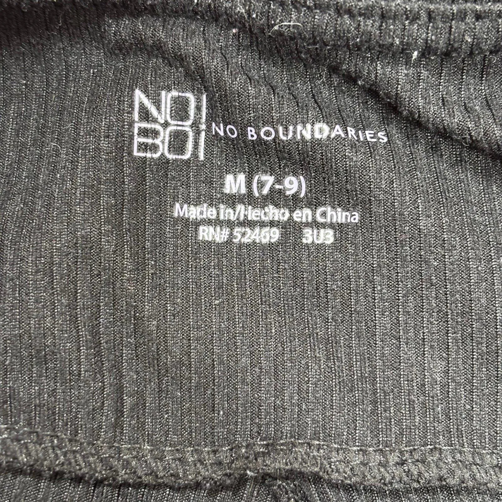 No Boundaries Black Ribbed Pants Junior Medium - Image 5