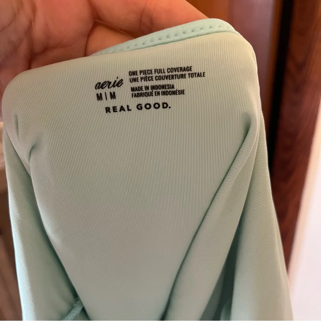 Aerie Light Blue One Piece Swimsuit - Image 2