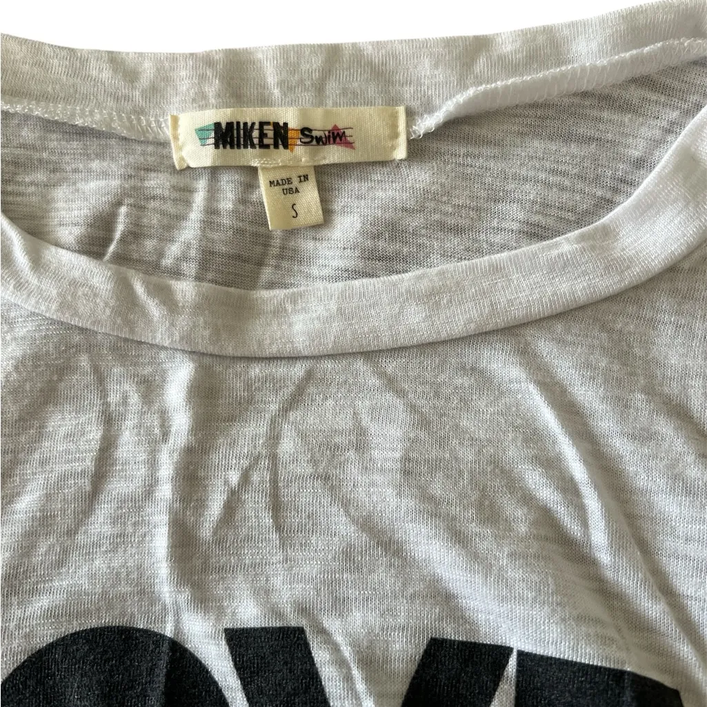 Miken Swim Love is Love Tank Top Swim cover up worn once size S White - Image 3