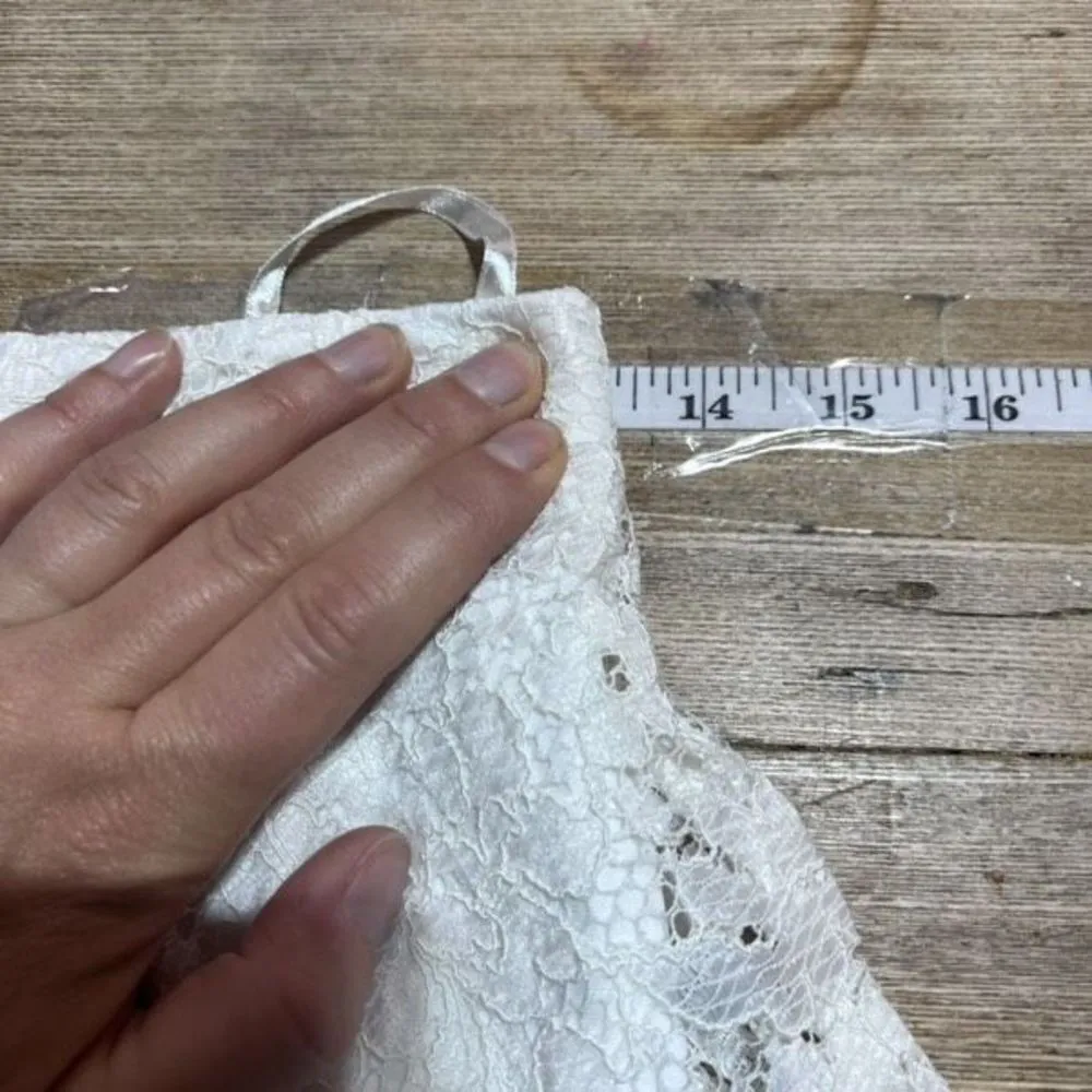 City Triangles Women's Floral Print Lace‎ Overlay A-Line Mini Skirt White Size 5 - Image 2