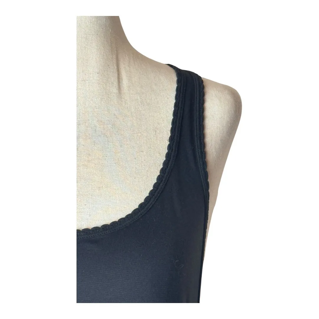 Lululemon Tank Top Women XS Black Scalloped Trim Y Back Athleisure Athletic Yoga - Image 5
