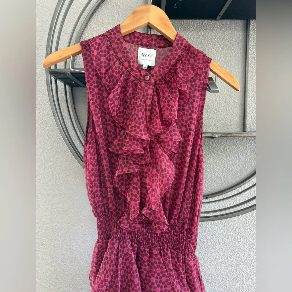 Misa Los Angeles x Revolve llona Dress in Cardinal Tile Size Small - Image 4