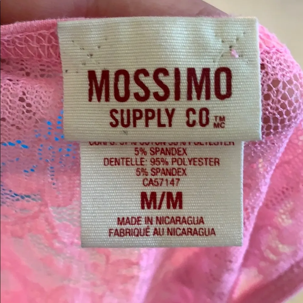 Missimo Supply Co. EUC ribbed lace back tank - Image 3
