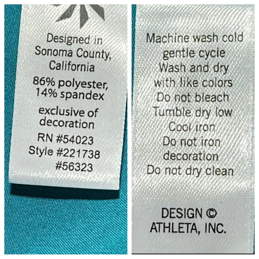 Athleta Blue Tank Spaghetti Strap Drawstring Mini Casual Dress - Image 13