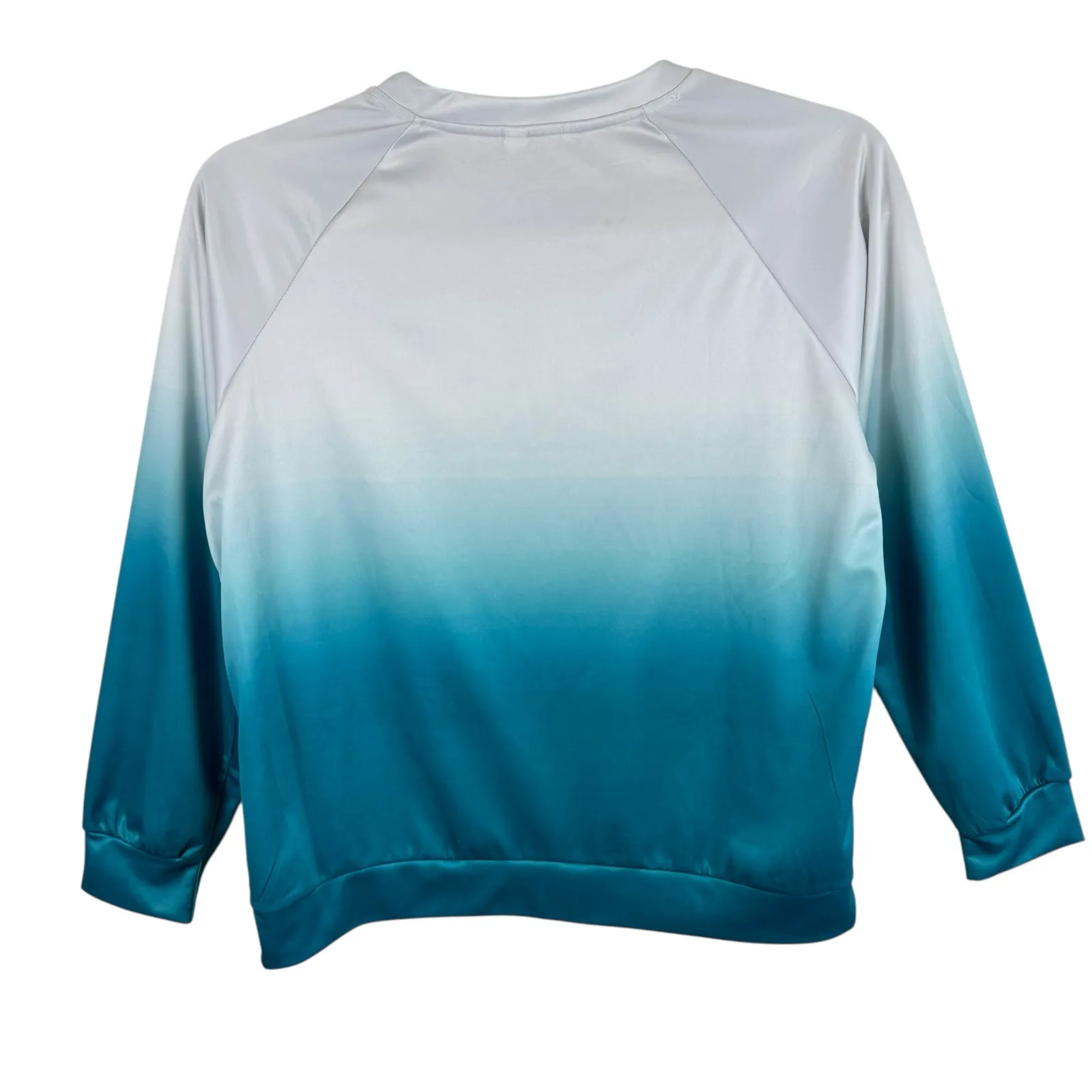 Yellowstone Graphic Blue Ombre Lightweight Crew Neck Pullover Sweatshirt Sz 2XL - Image 2
