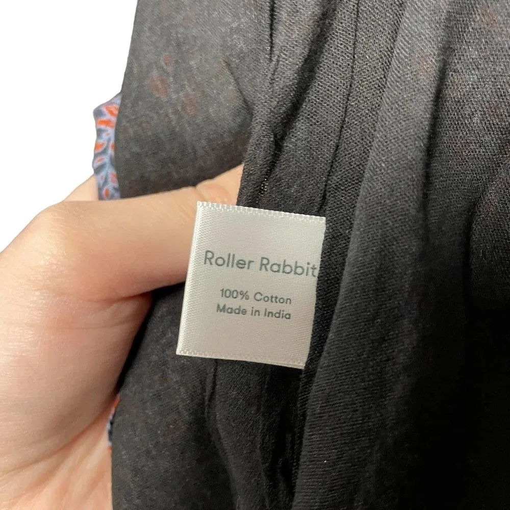 Roller Rabbit Natal Ainsley Dress Black Floral Size Small - Image 12