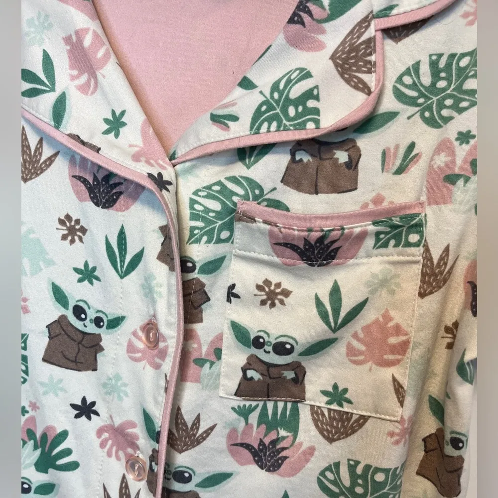 Munki Munki Slumber Grogu Baby Yoda PJ top Sz S - Image 3