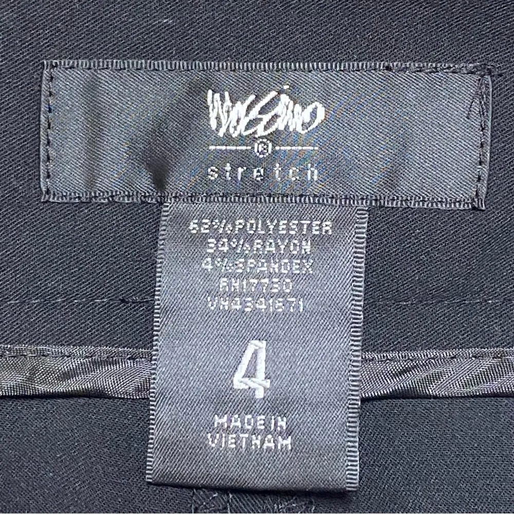 Mossimo Black Cropped Pants Size 4 Modern Fit Stretch Minimalist Business Casual - Image 3