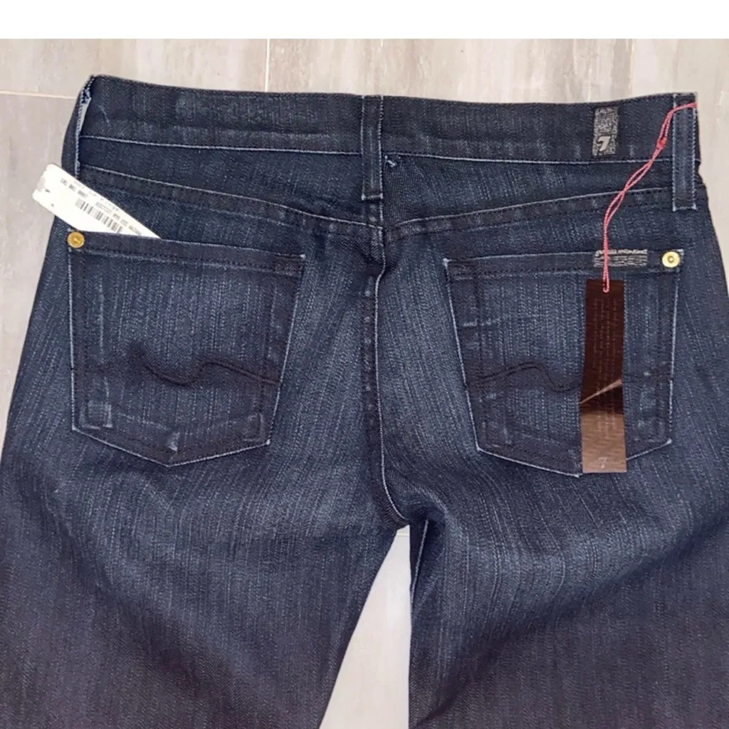 7 For All Mankind Bootcut, Midnight Blue & Made in the USA, 27x33, NWT $186 MSRP - Image 3