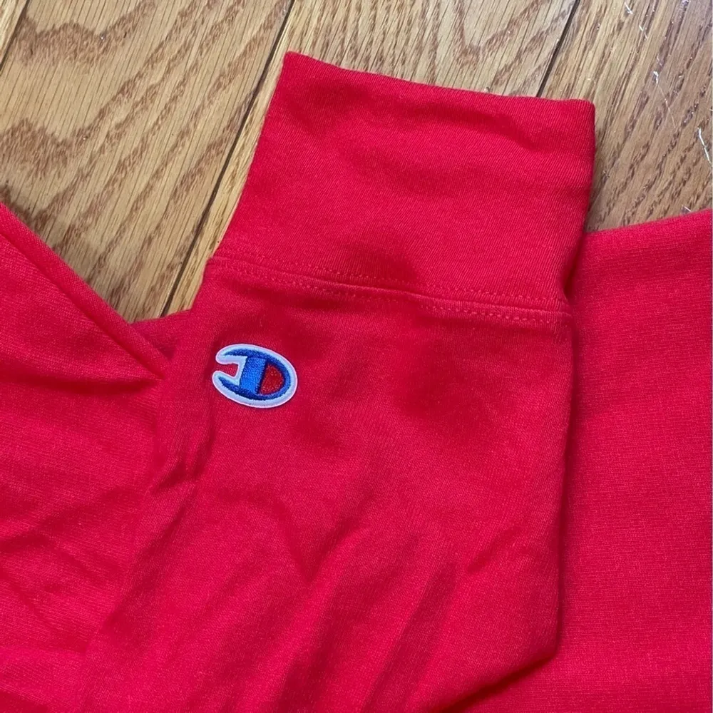 Champion cotton long sleeve t-shirt tunic red casual sporty lounge Sz XL - Image 6