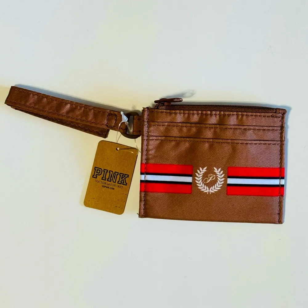 Victoria Secret Cardholder Keychain with zip Caramel NWT - Image 6