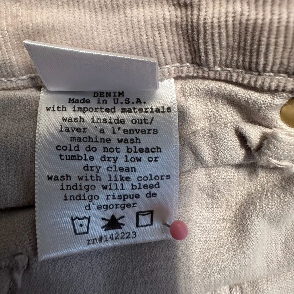 McGuire Flare Corduroy Pants Size 26 Cotton Spandex - Image 3