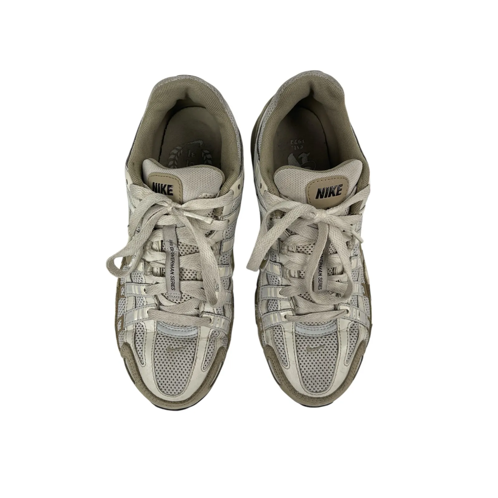 Nike P-6000 Bowerman Brown Gray Mesh Low Top Lace Up Athletic Sneakers Shoes 7 - Image 2