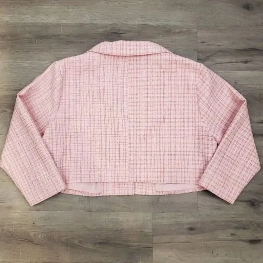 Eloquii NWT Cropped Tweed Blazer - Image 5