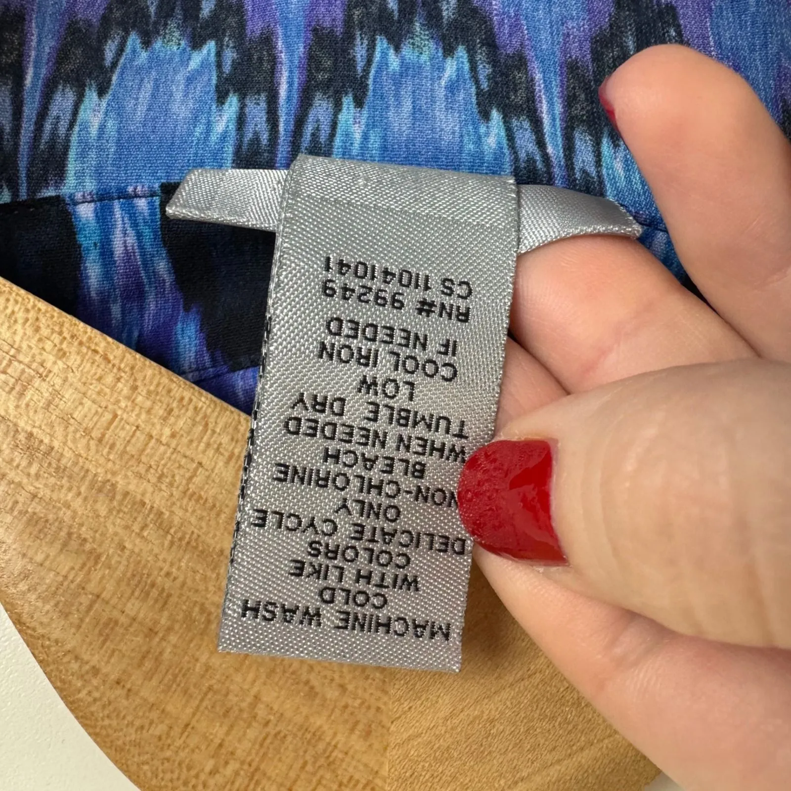 Catherines Ikat Popover Tunic Top Size 3X Lightweight Stretch Boho Comfy Office - Image 6