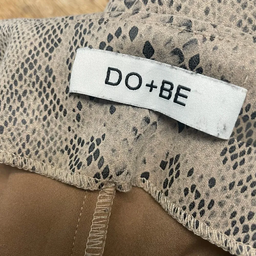 DO+BE  Womens Snake Python Print Skort Size Medium Skirt Shorts - Image 3