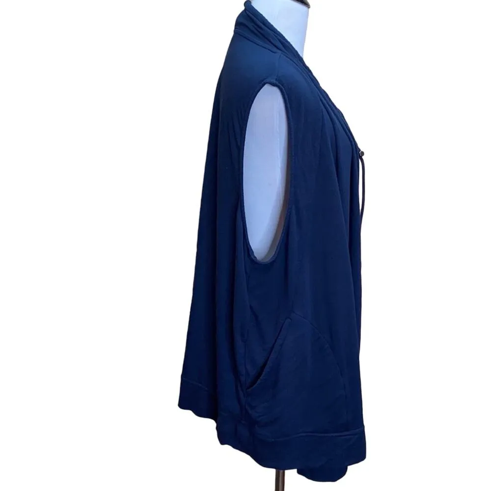 Athleta Navy Mindsight Sleeveless Open Vest 1X - Image 6