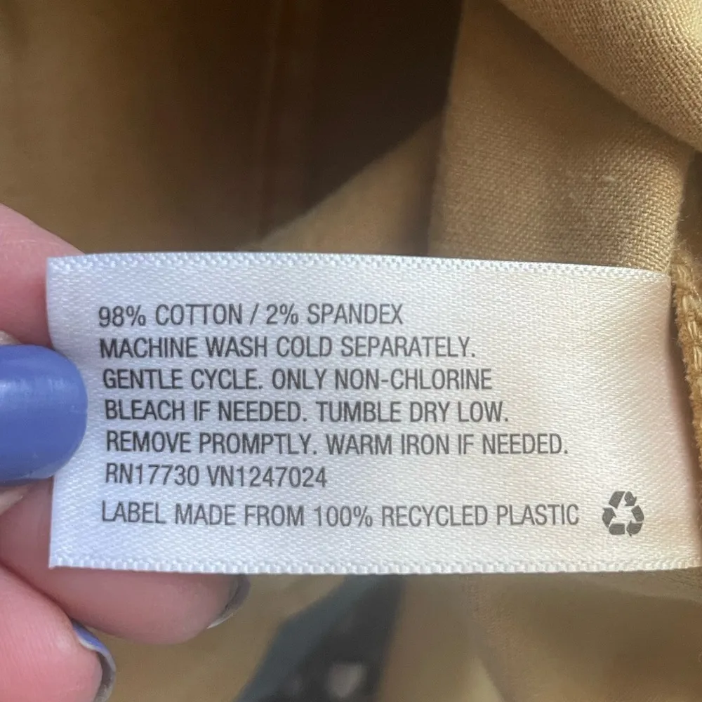 Ava & Viv Khaki Cropped Chore Jacket Sz 3X - Image 9