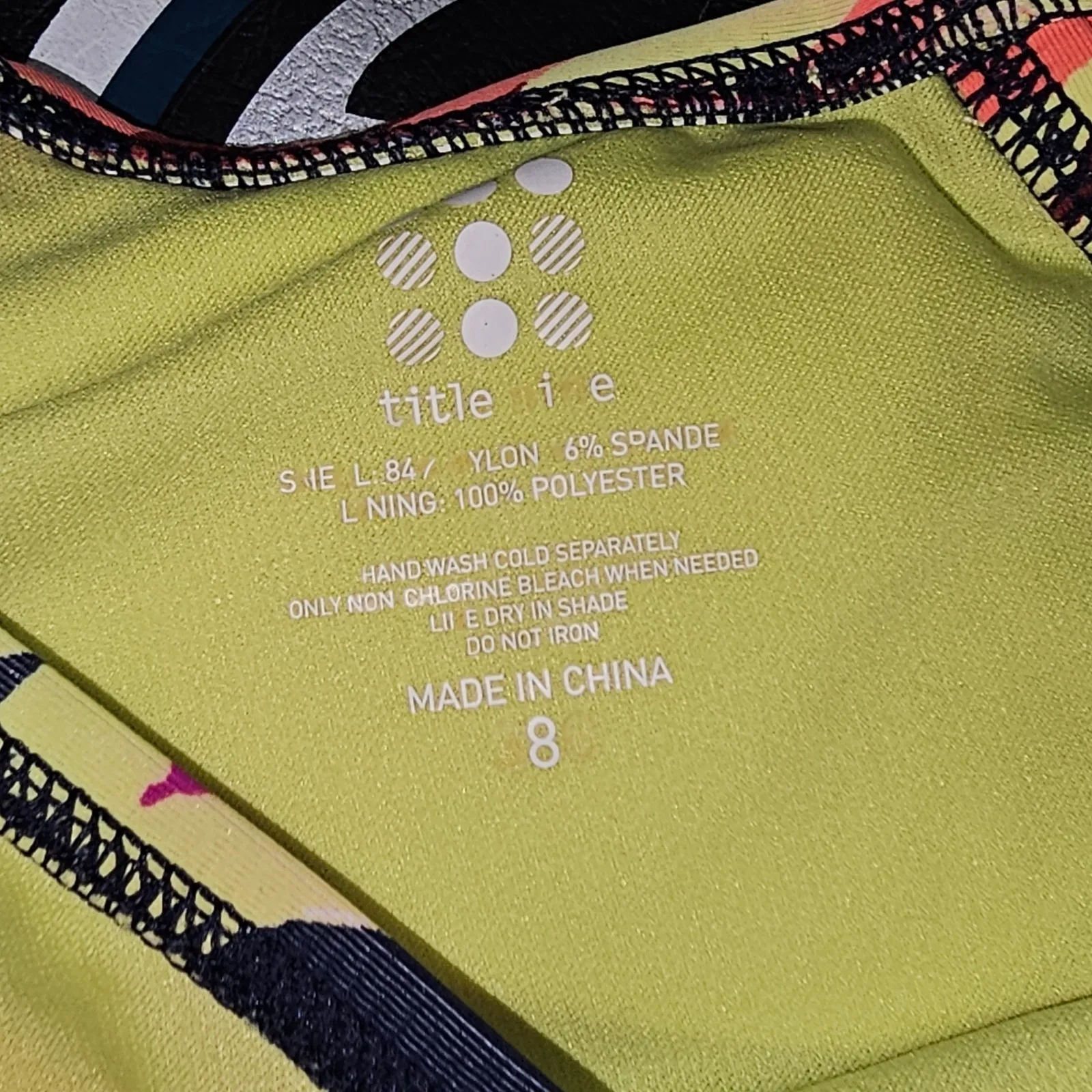 Title Nine Womens 2c Navy Blue Floral Swimsuit Bikini 38C XL‎ - Image 4