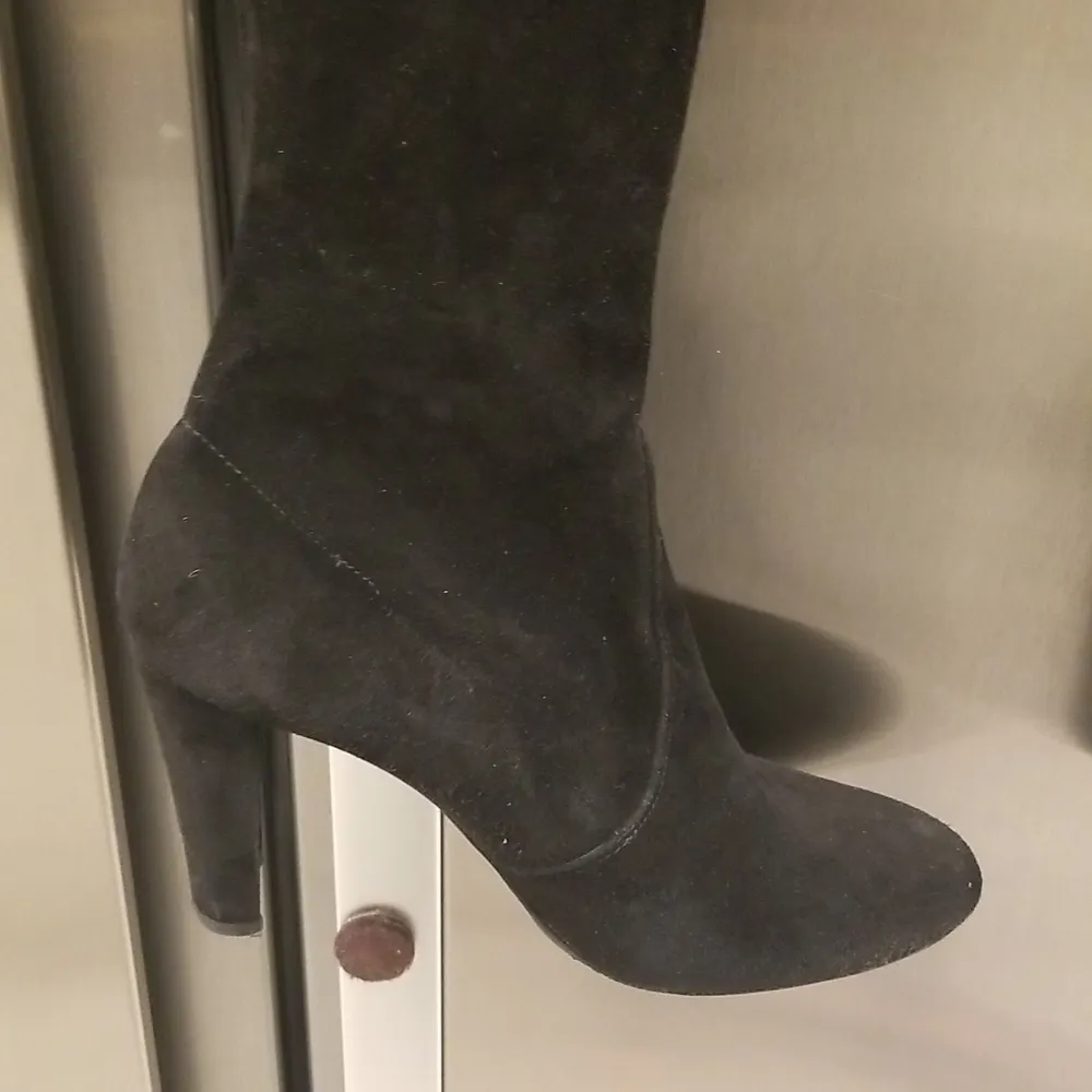💕STUART WEITZMAN💕 Highland Suede Over-the-Knee Boots ~ Black 7.5 - Image 9