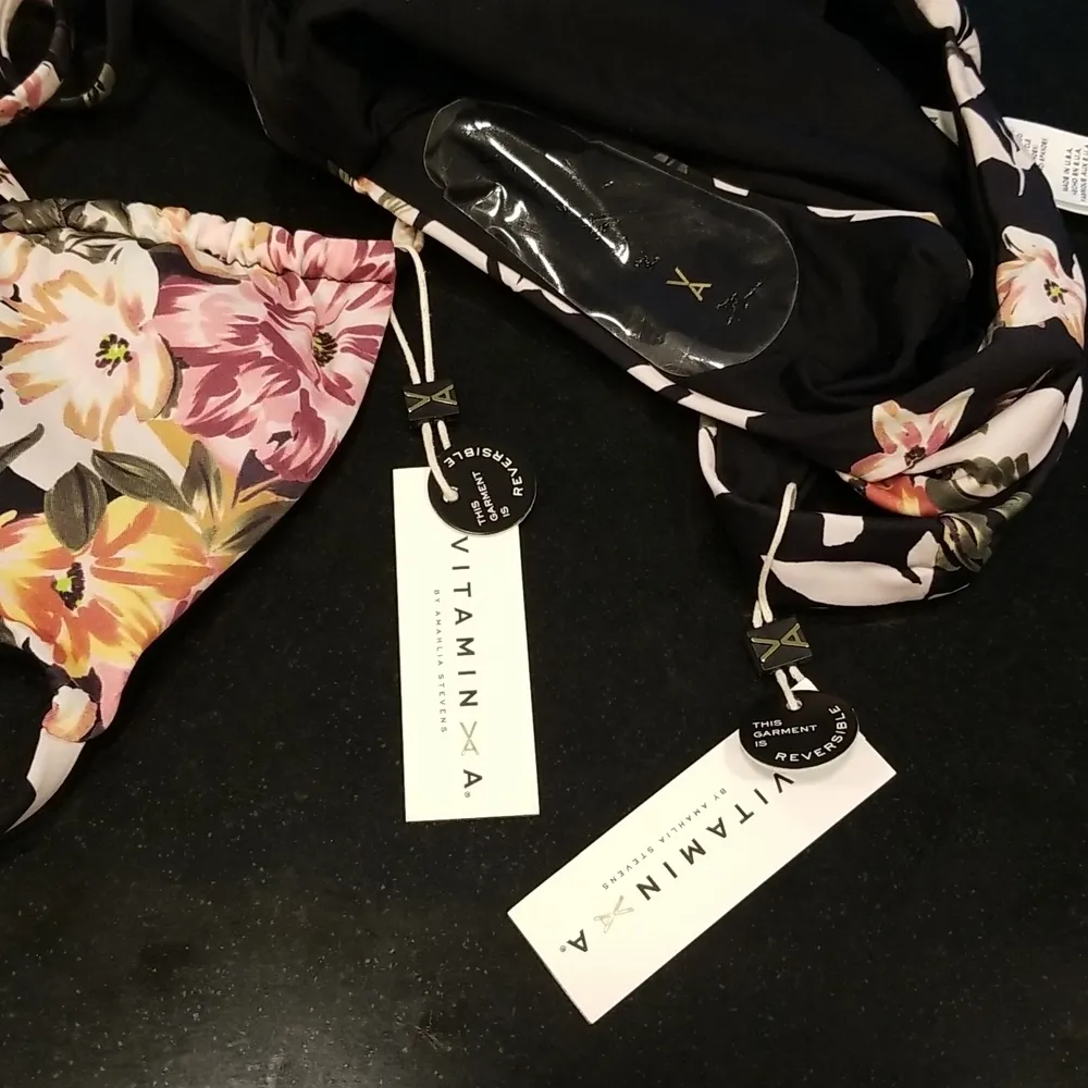 💕VITAMIN A💕 Bikini Gia Triangle Top + Luciana Full Coverage Bottom Ambrosia XS - Image 13