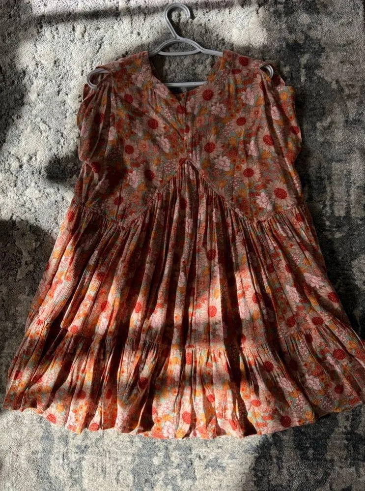 C&V Chelsea & Violet Floral Print Cap Sleeve Babydoll Mini Dress - Image 7