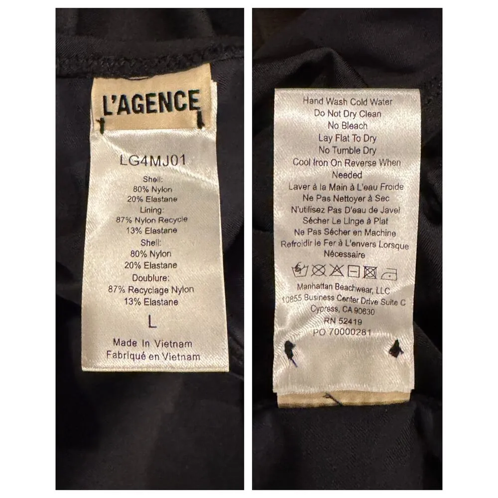 L'Agence Ava Chain One-Piece Swimsuit Size Large - Image 6