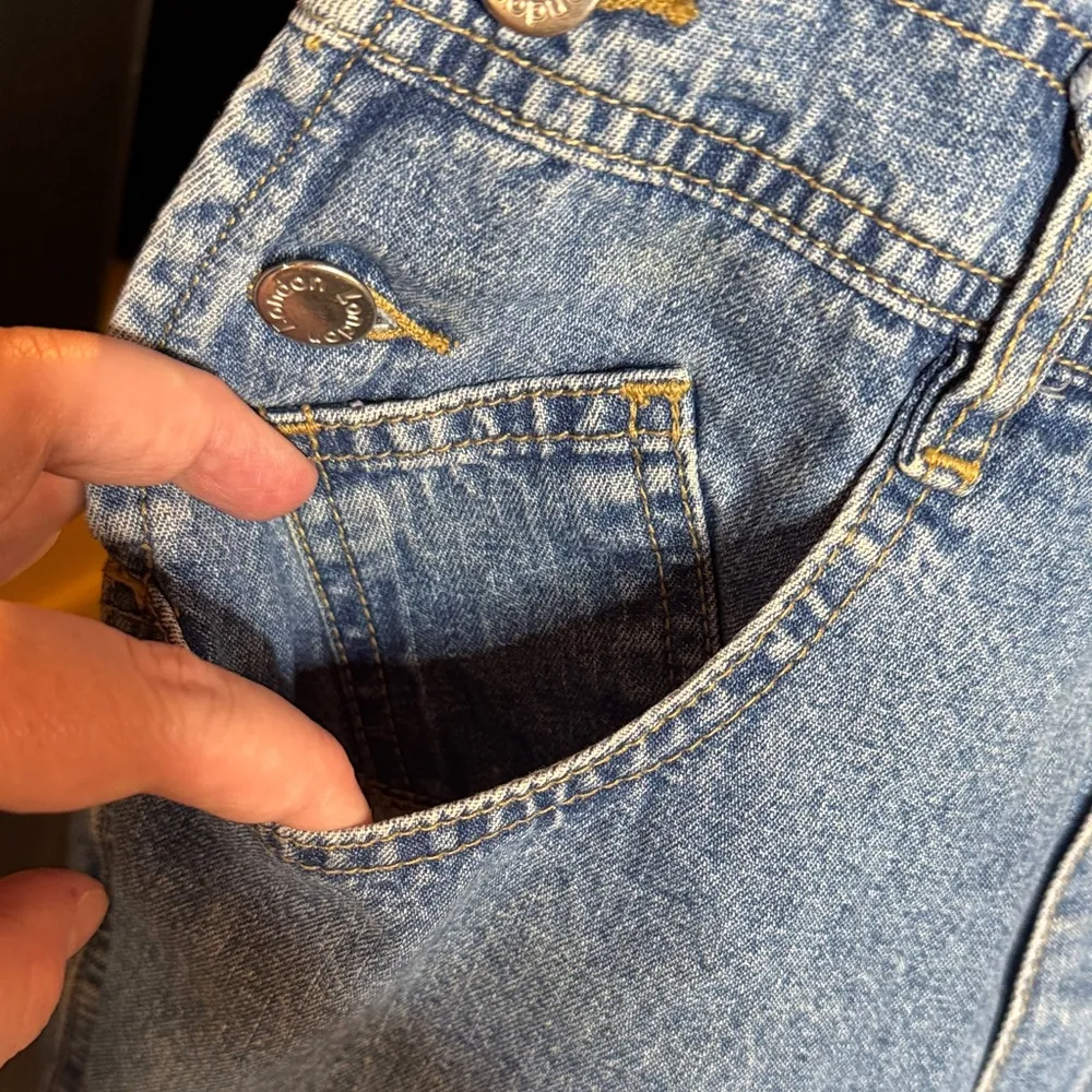 Vintage London London Blue Denim Overalls Shortalls Size Small - Image 9