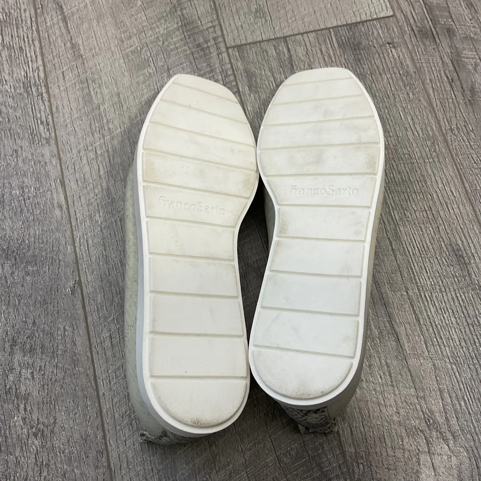 Franco Sarto Women's 9.5M Boston Snakeskin Print Leather Slip On Loafers Shoes - Image 7