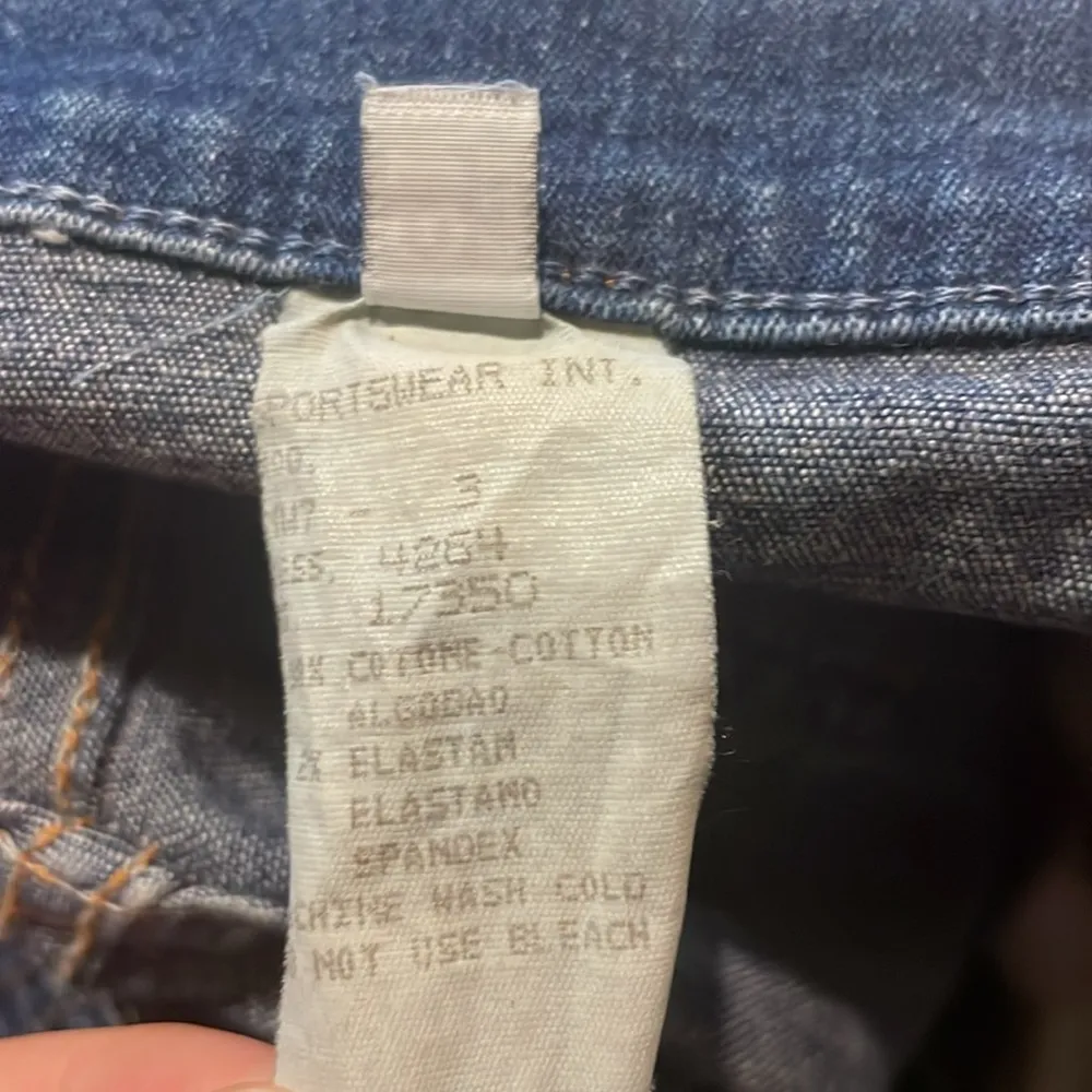 Moschino- VINTAGE! Donna Vita Alta High Waisted Mom Denim Jeans Peace Sign- 31 - Image 5