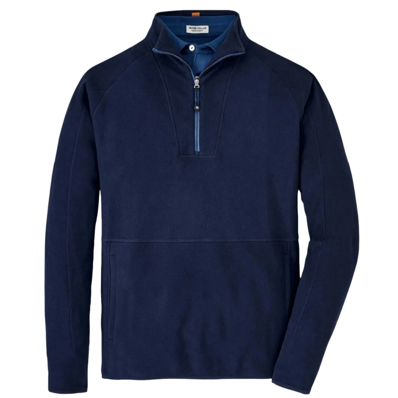 Peter Millar Navy Blue Thermal Flow Micro-Fleece Half-Zip Pullover Sweater S - Image 9