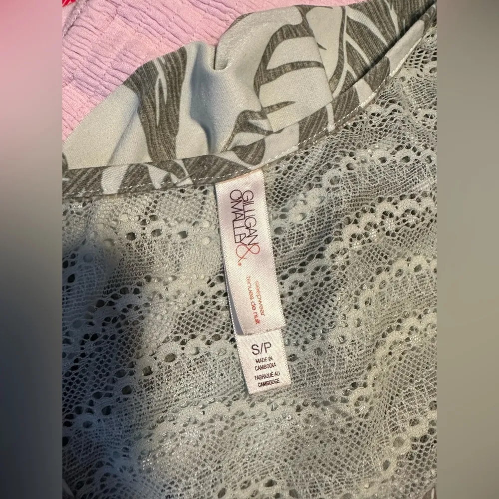 Vintage Gilligan & O’Malley Tropical Racerback Tank Top Midi Floral Casual Dress Green - Image 3