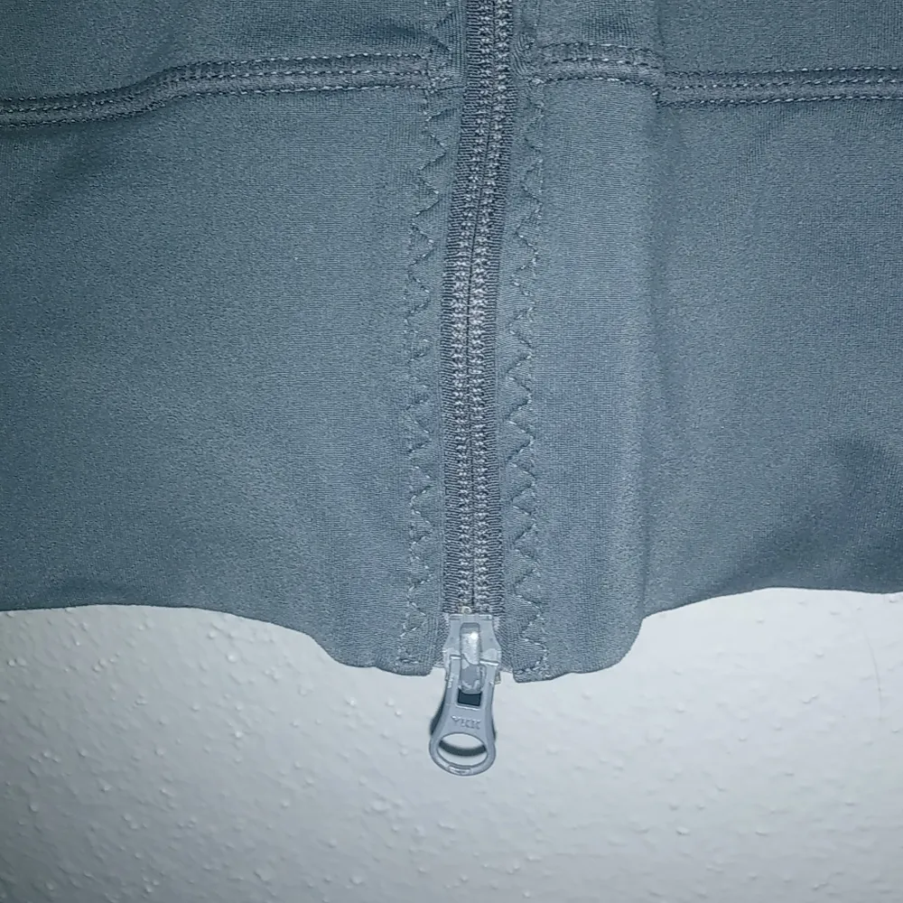 Zella XL Yoga Running Cowl Neck Zip Front Warm Up Jacket in Medium Gray - Image 8