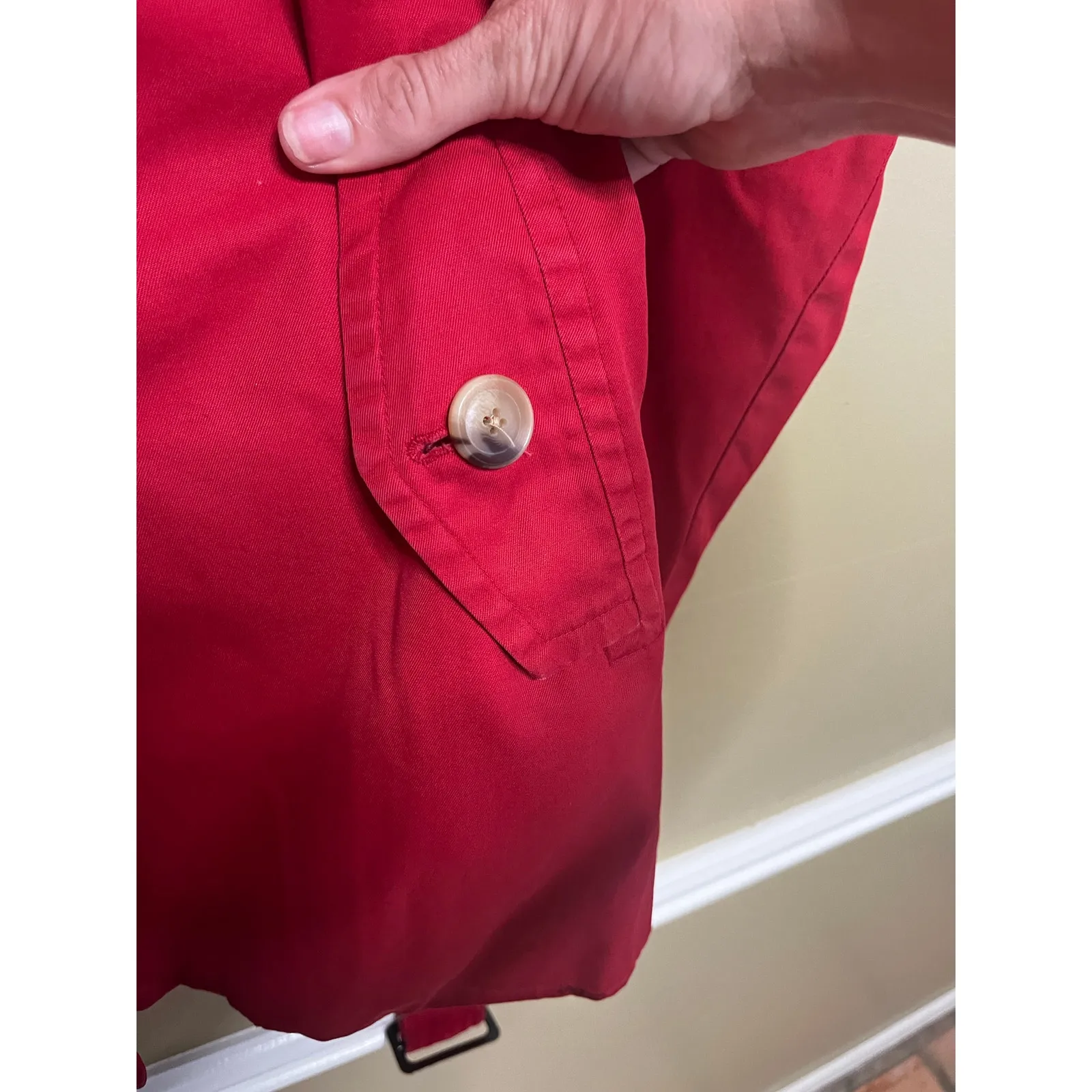 Gap Red Trench Coat for Women - Image 6