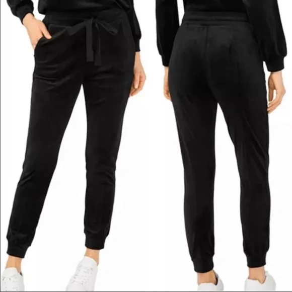 house of harlow nicole richie velvet velour black pants joggers size XS DR - Image 2