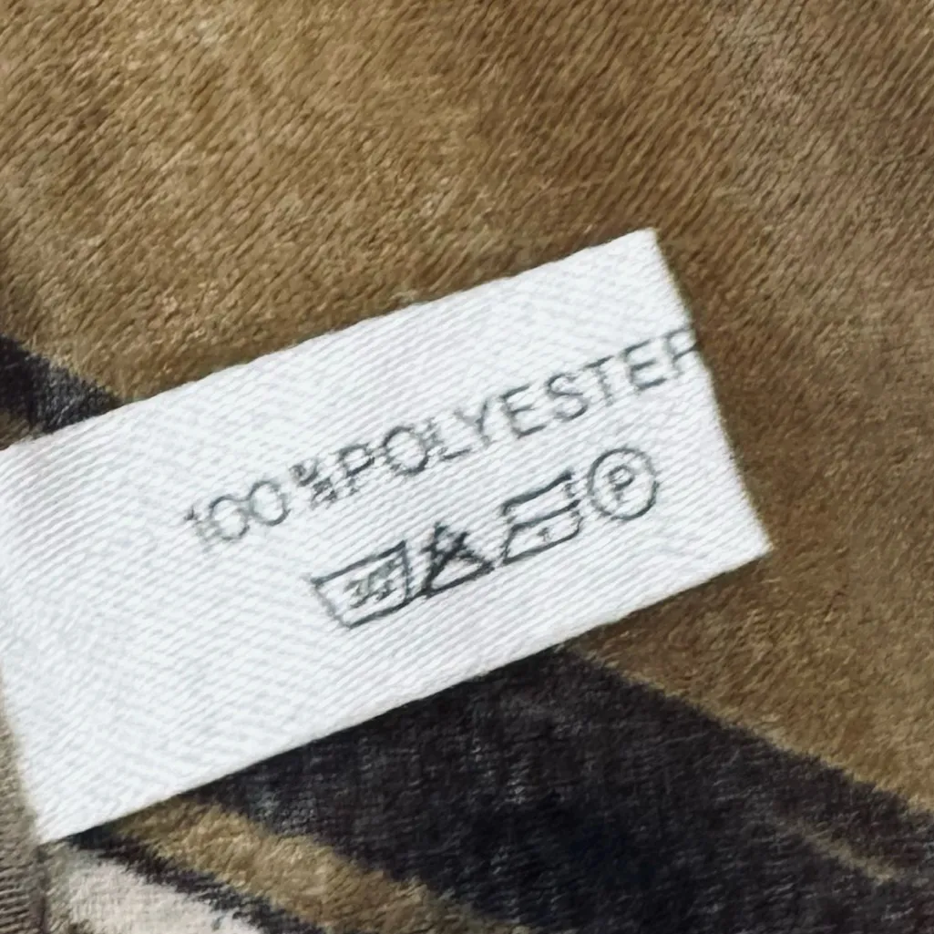 Vintage Abstract Patterned Scarf by Pier Olivier PARIS Brown - Image 7