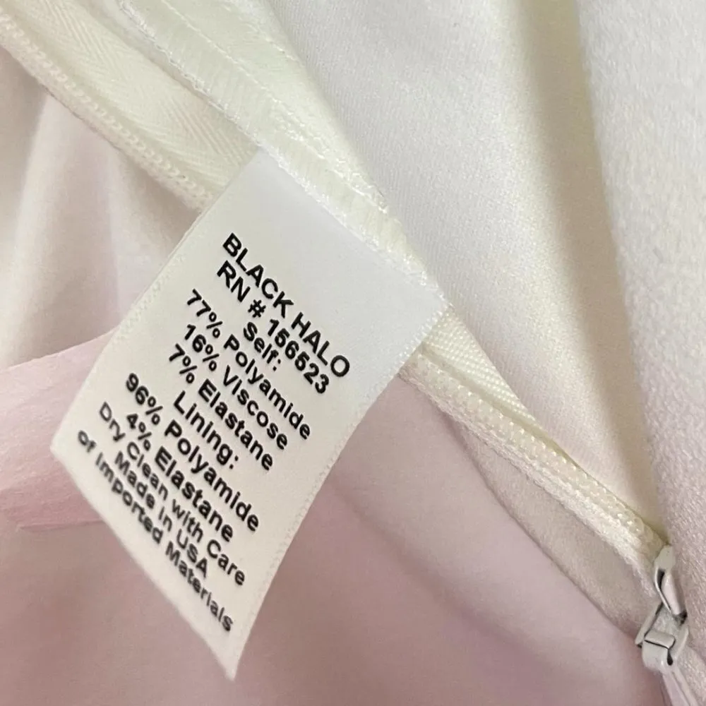 BLACK HALO Ara Tie Neck Puff Sleeve Jumpsuit in Pearl Size US 2 - Image 8