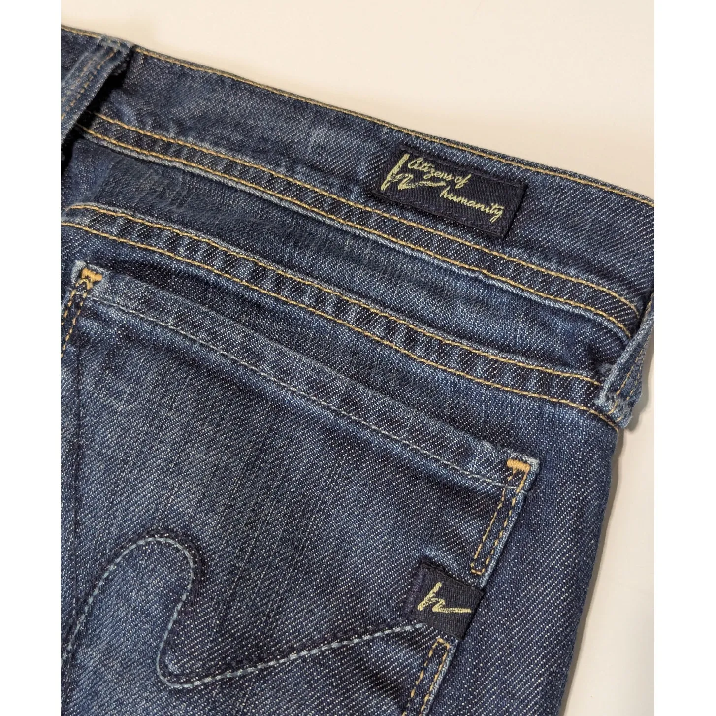 Citizens of Humanity Ingrid Low Waist Flare Jeans Dark Wash Blue Womens 28 Denim - Image 7