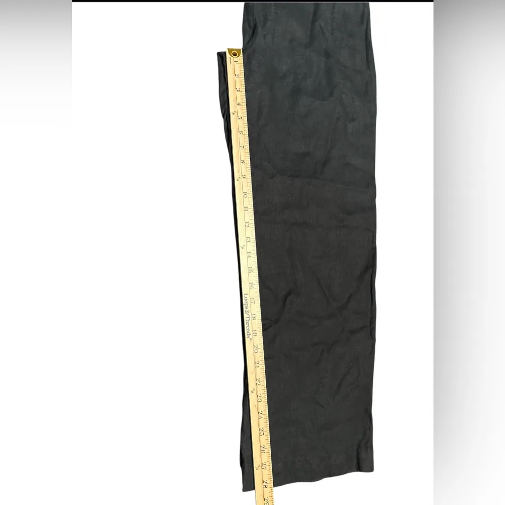 Athleta Black Wide-Leg Pants with Elastic Waistband 100% linen - Image 12